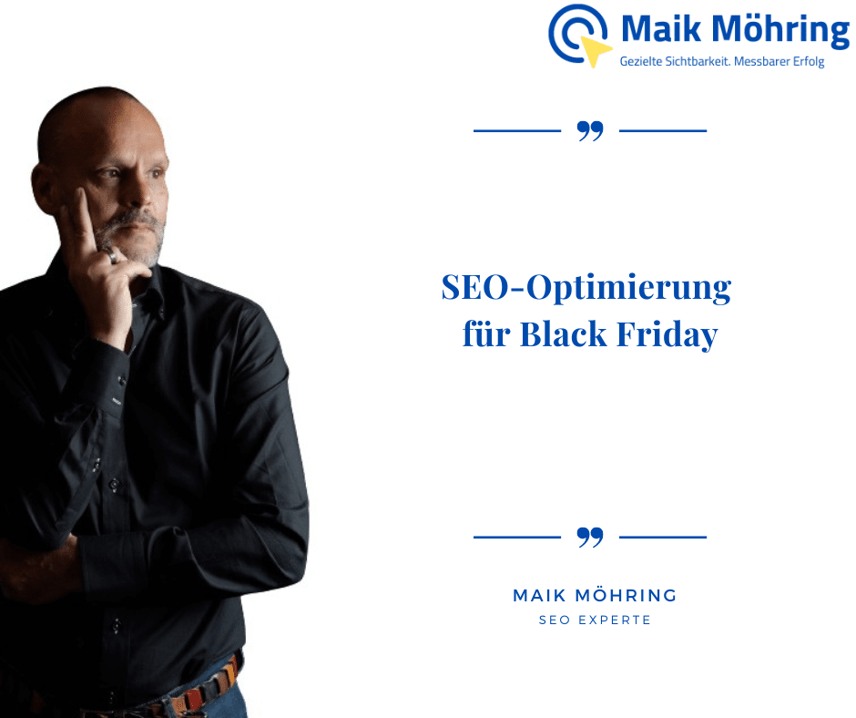 Black Friday SEO Optimierung für Online-Shops und Webseiten